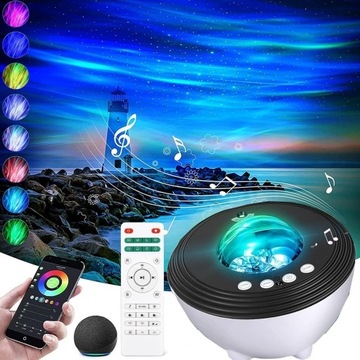 B19 Smart LED Night Light Aurora Galaxy Projector