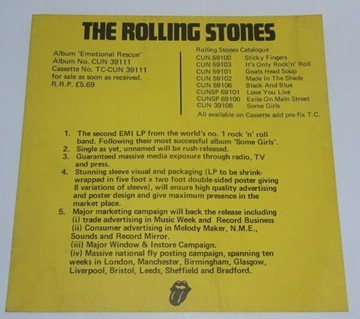 The Rolling Stones- Arkusz informacyjny