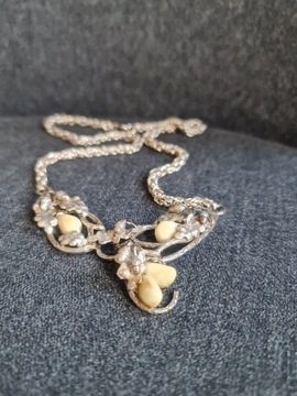 Naszyjnik srebrny z grandlami-biżuteria myśliwska