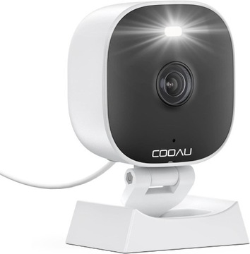COOAU Kamera do monitoringu 2K na zewnątrz/wewn.
