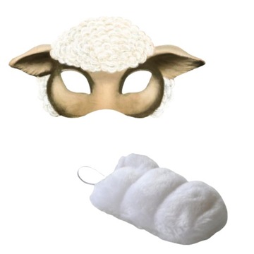 Zestaw Ogon maska owcy owieczka baranka 