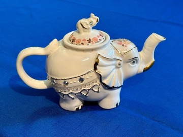 Czajniczek czajnik imbryk porcelanowy słoń vintage