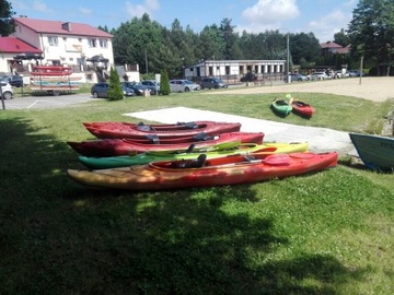 Kajakiem rzeką Wel jezioro Dąbrówno Rybno Lidzbark