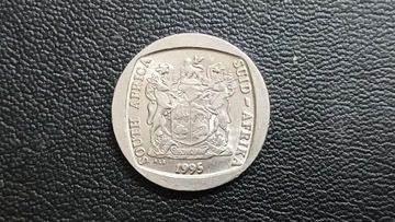 Moneta, Południowa Afryka, 5 Rand, 1995,stan 1