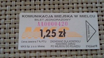 Bilet MKS Mielec