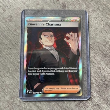 Karta Pokemon Giovanni's Charisma MEW 197 Set 151