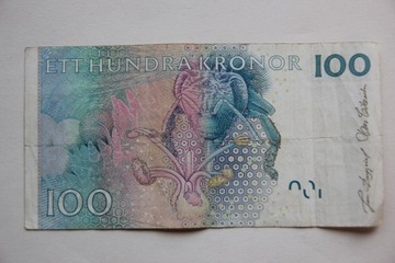 100 koron szwedzkich ETT HUNDRA KRONOR