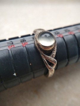 Stary srebrny pierścionek PRL rozmiar 14-15