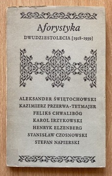 Aforystyka XX-lecia (1918 - 1939)