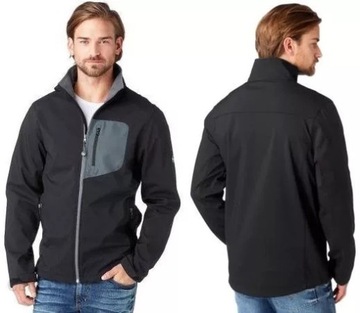 POLARINO Kurtka softshell Męska czarna roz 56, XXL