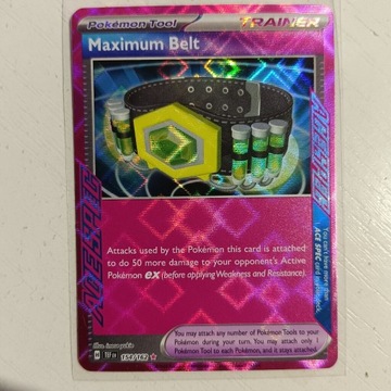 Karta pokemon Maximum Belt 154/162  ACE