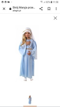 Strój kostium Maryja 122-128