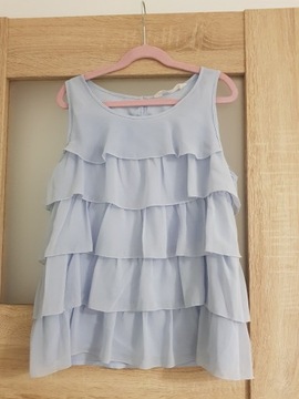 NIEBIESKA BABY BLUE PASTELOWA BLUZKA 32 XXS  HM