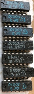 D100D = UCY7400 = SN7400 TTL RFT - 4 bramki NAND 