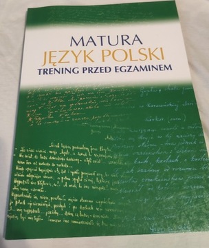 Książka "MATURA JĘZYK POLSKI" trening przed egzam.