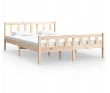 Rama łóżka, lite drewno, 120 x 200 cm łóżko