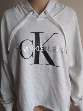 Bluza z kapturem damska Calvin Klein XL ecru