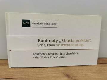 Album Polskie Miasta Banknoty Seria która nie trafiła do obieguNBP