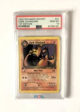 PSA10 Pokemon Dark Charizard Rocket 21 1st edition