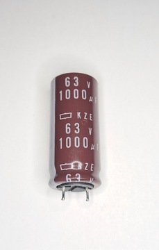 63V 1000uF (M) Nippon Chemi-Con kondensator elektrolityczny 16x36mm 105°C 