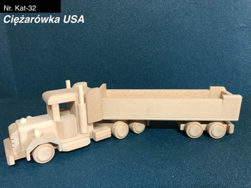 Produkt Polski, Drewniana Ciężarówka USA, MAX, TIR