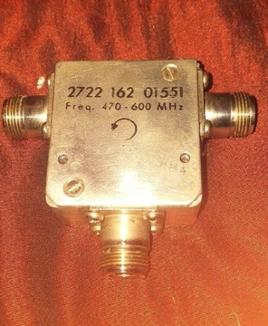 Cyrkulator RF 470-600 MHz, 3xN