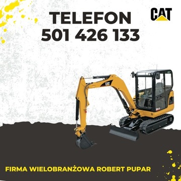 Wynajem minikoparki CAT 301.8