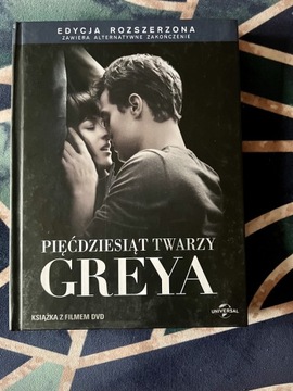 Pięćdziesiąt 50 twarzy Greya DVD film książka