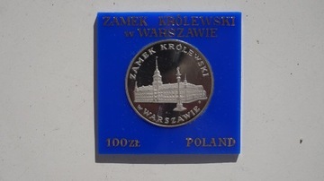 Zamek Królewski w Warszawie 100 zł, 1975