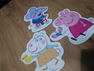 Puzzle 2+ świnka peppa