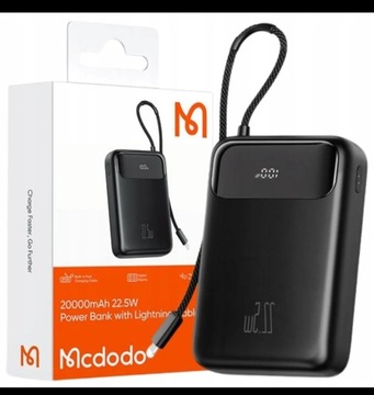 MCDODO POWERBANK 20000MAH Z WYŚWIETLACZEM USB-C 