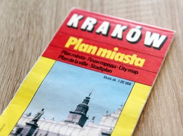 Kraków plan miasta skala 1:20 000 rok wydania:1994