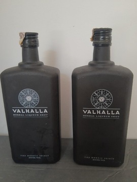 2 butelki po likierze Valhalla 