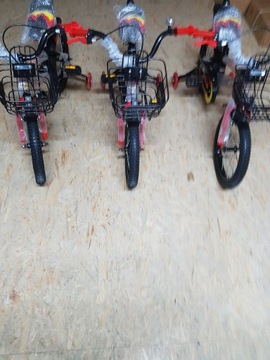  Rowerek my bike czerwono czarny 16 cali 4 lata + 