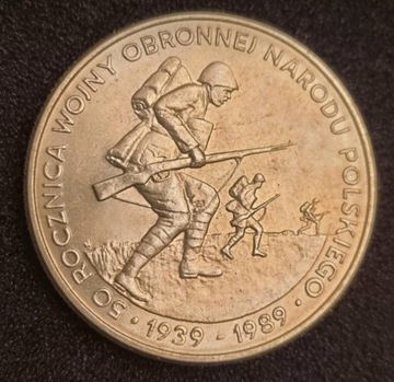 500 zł 1989 r , 50 Rocznica Wojny Obronnej