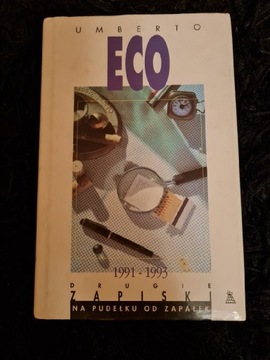 Drugie zapiski na pudełku od zapałek Umberto Eco
