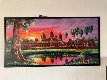 Angkor Wat  malowany ręcznie