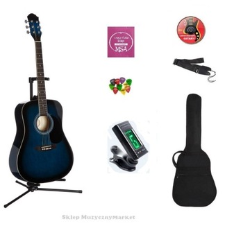 Gitara akustyczna + pakiet akcesoriów - sklep