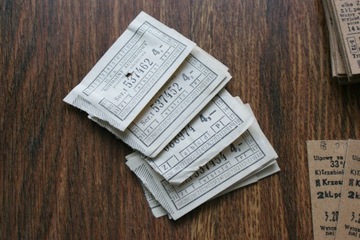 Stare bilety MPK Jaworzno * z archiwum *