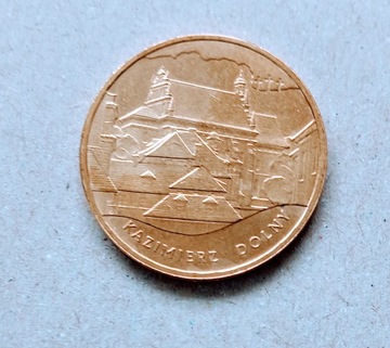 2 zł Kazimierz Dolny moneta z 2008 roku.