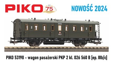 PIKO 53198 - wagon pasażerski PKP - NOWOŚĆ 2024