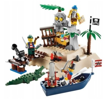 Lego 6241 Pirates Loot Island 5-12 bdb Wyspa Łupów