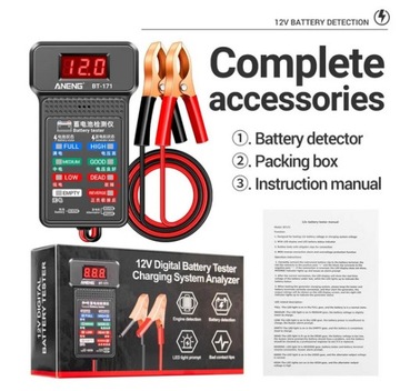 Wielofunkcyjny tester akumulatorów ANENG 12V B-171