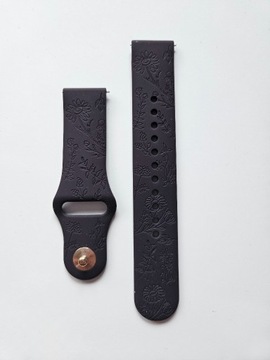 Nowy pasek silikonowy fioletowy do zegarka i smartwatch 20 mm Huawei