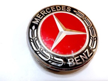 Dekielki Mercedes 75mm - komplet 4 szt czerwone