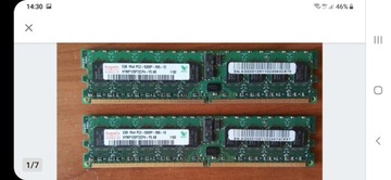 Pamięć RAM hynix 2GB 1Rx4 PC2-5300P-555-12