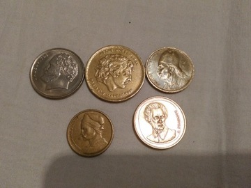 Grecja monety zestaw