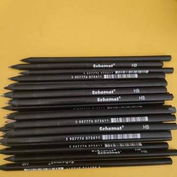 Ołówek schemat czarny.