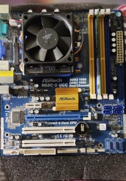 AMD Phenom II x4 960T+Asrock N68 C-S UCC+1GB ram