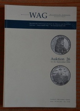 Katalog z aukcji 26 WAG z 13-16.09.2004